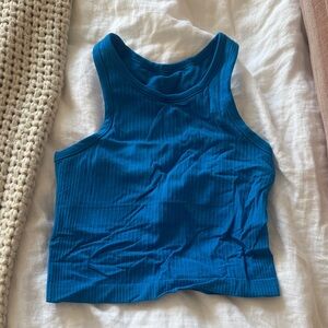 lululemon athletica ebb to street cropped Ribbed Tank Top